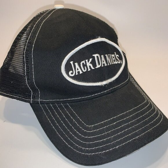 Jack Daniel’s Whiskey Mesh Back Breathable Snapback/Adjustable Hat Cap - Picture 6 of 8